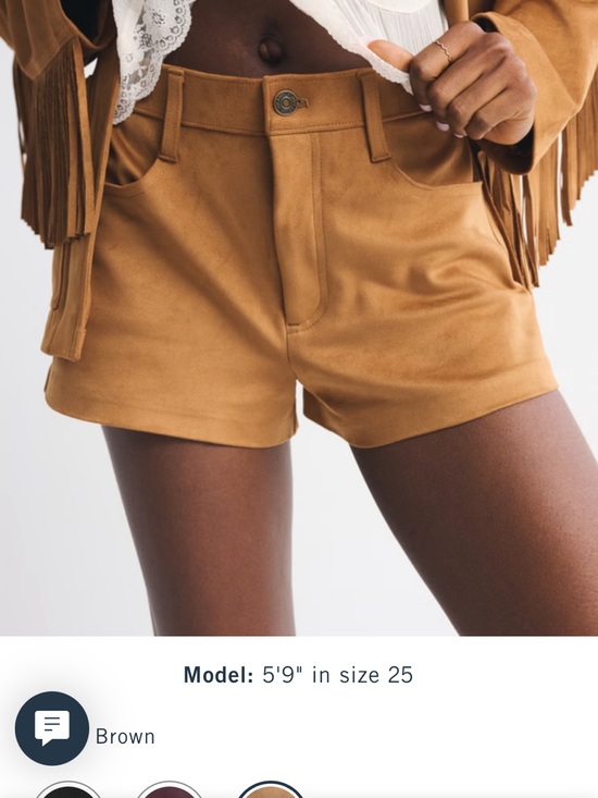 Abercrombie & Fitch Pants - Abercrombie suede shorts
